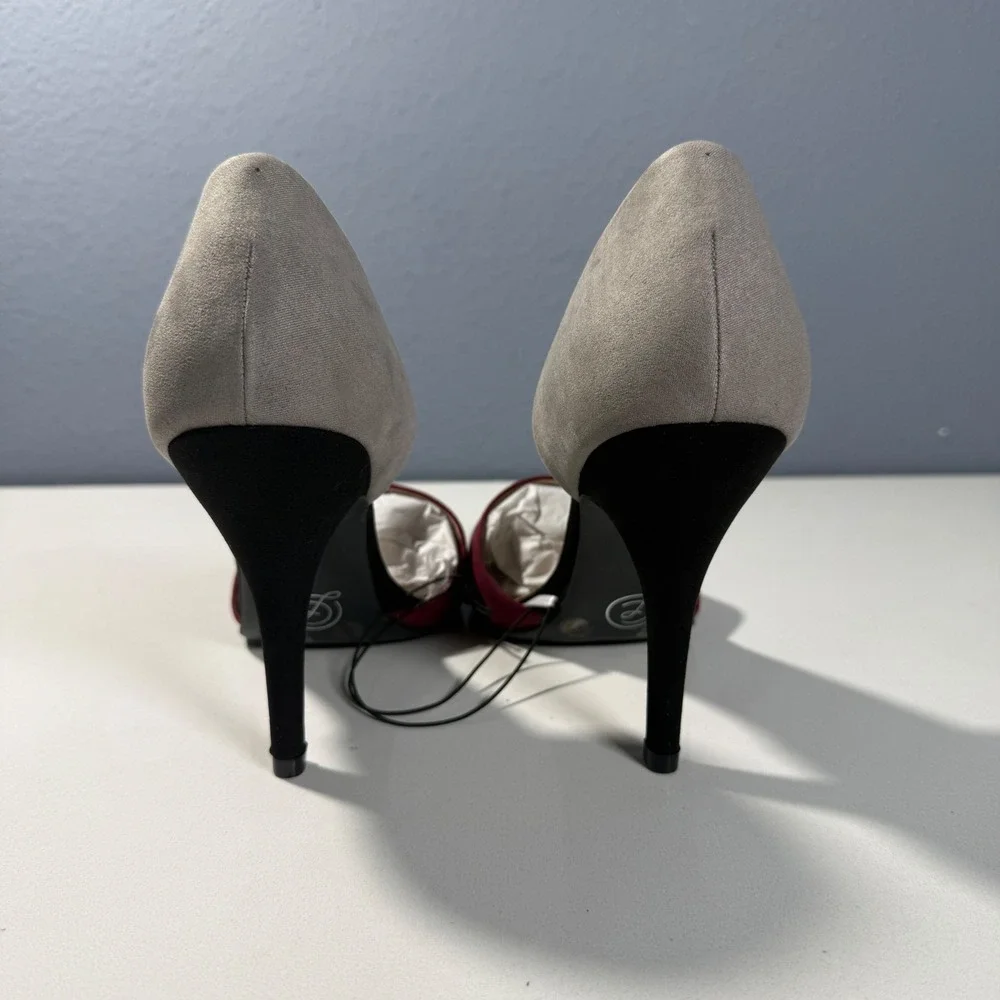 Chinese Laundry‎ Pumps Womens 8.5 Burgundy New D'Orsay Pointed Toe Heels